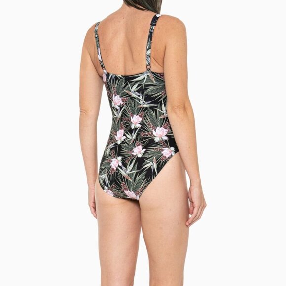 Nip Tuck Fern Gully Tummy Control Floral One-piece Swimsuit - Picture 3 of 5